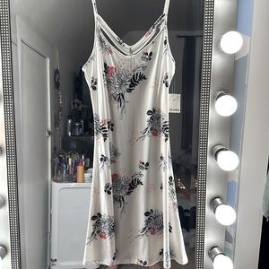 White floral dress
